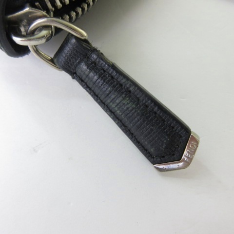 中古】フェンディ FENDI 8M0299 カールラガーフェルド スタッズ 長財布