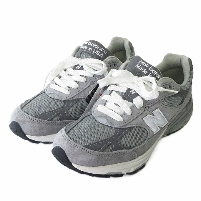 【中古】未使用品 ニューバランス NEW BALANCE タグ付き MR993GL MADE IN USA アメリカ製 スニーカー グレー 26.5cm