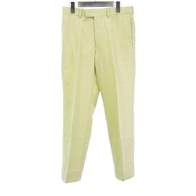 【中古】オーラリー AURALEE 24SS 美品 HARD TWIST FINX LINEN CHINO リネン パンツ スラックス ? イエロー系 3