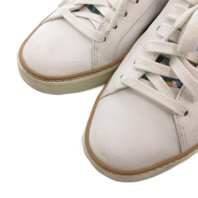 【中古】コールハーン グランドプロ トップスピン スニーカー シューズ ローカット 5.5B 白 ホワイト W26668