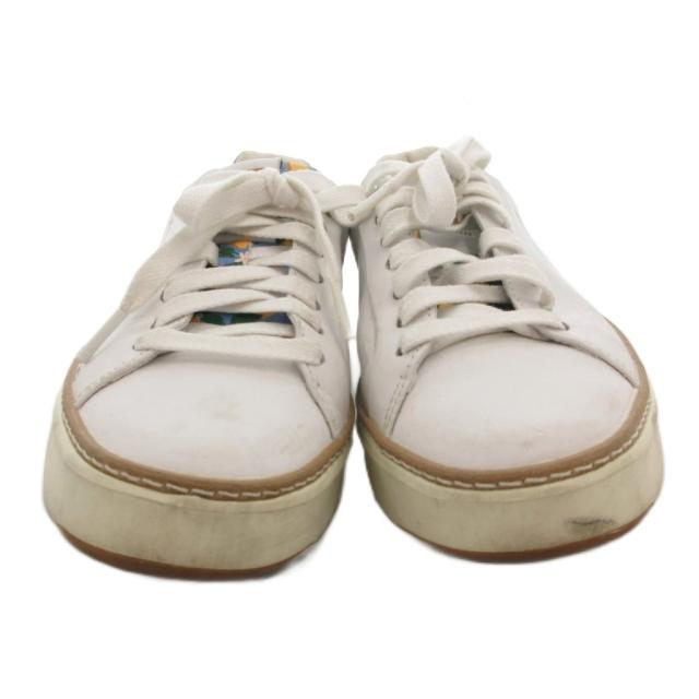 【中古】コールハーン グランドプロ トップスピン スニーカー シューズ ローカット 5.5B 白 ホワイト W26668
