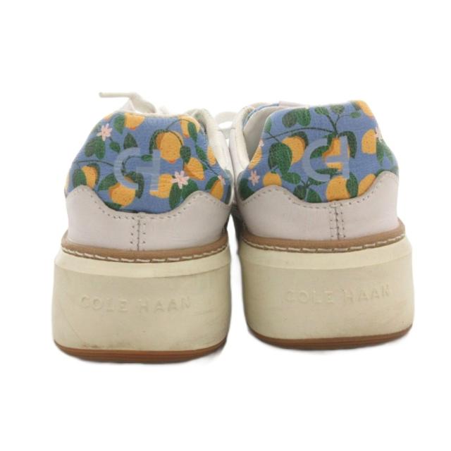 【中古】コールハーン グランドプロ トップスピン スニーカー シューズ ローカット 5.5B 白 ホワイト W26668