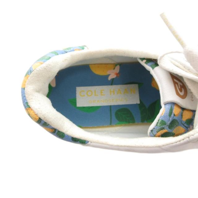 【中古】コールハーン グランドプロ トップスピン スニーカー シューズ ローカット 5.5B 白 ホワイト W26668