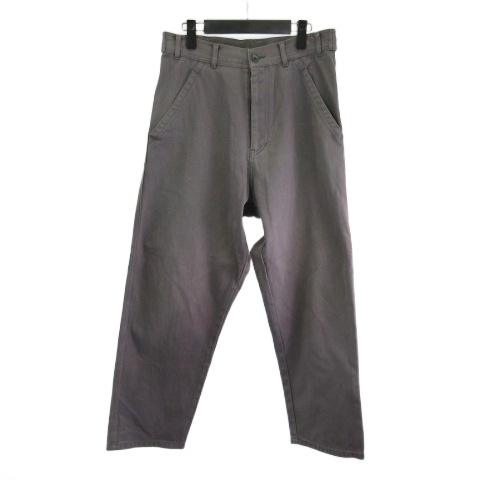【中古】コムデギャルソンオムプリュス COMME des GARCONS HOMME PLUS デニムパンツ ジーンズ テーパード グレー S メンズ