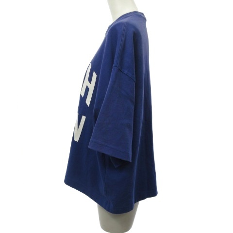 【中古】ポロ バイ ラルフローレン Polo by Ralph Lauren Tシャツ カットソー オーバーサイズ ロゴ パープル 紫 XS レディース