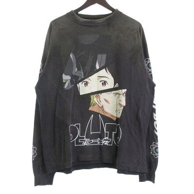 【中古】セントマイケル SAINTMICHAEL 24AW PT LS TEE PLUTO プルト ロングTシャツ ロンT カットソー 長袖 ブラック L