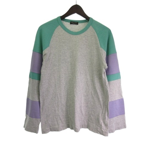 【中古】コムデギャルソンオムプリュス COMME des GARCONS HOMME PLUS PE-T030 Tシャツ カットソー 長袖 配色 グレー  メンズ