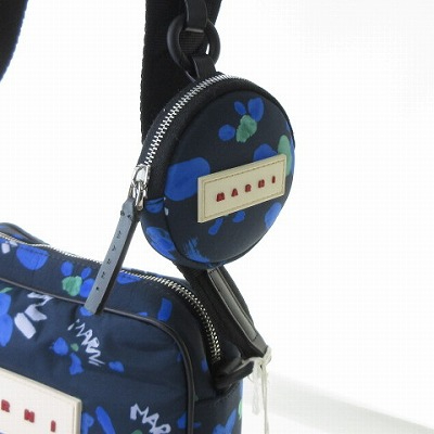 【中古】未使用品 マルニ MARNI タグ付き カメラバッグ ショルダーバッグ ボディバッグ 肩掛け 青系 ブルー ネイビー 中古】未使用品 マルニ MARNI タグ付き カメラバッグ ショルダーバッグ