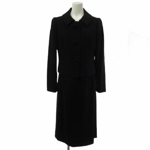 【中古】クロエ CHLOE セットアップ スーツ ワンピース ジャケット フォーマル 黒 ブラック 9AR レディース