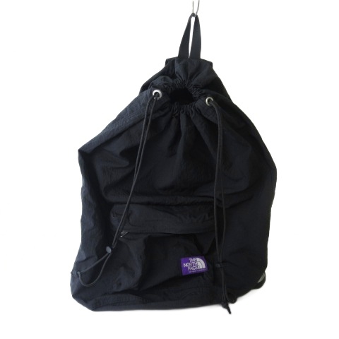 【中古】ノースフェイス パープルレーベル NN7150N CORDURA Ripstop Knapsack ナップサック リュックサック 黒