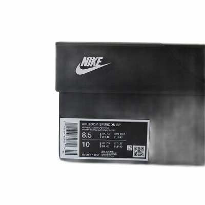 【中古】未使用品 ナイキ NIKE 新品同様 HF9117-001 エアズームスピリドン SP シルバー メタリックレッド 26.5cm