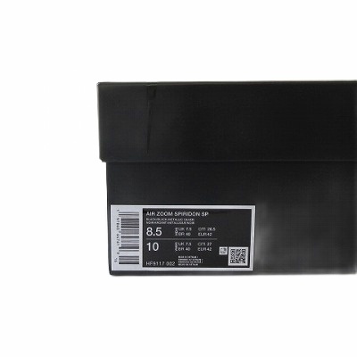 【中古】未使用品 ナイキ NIKE 新品同様 HF9117-002 エアズームスピリドン AIR ZOOM SPIRIDON SP ブラック 26.5cm