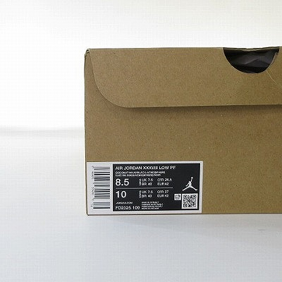 【中古】未使用品 ナイキ NIKE 新品同様 FD2325-100 エアジョーダン38 AIR JORDAN XXXVIII LOW PF ベージュ系 26.5cm