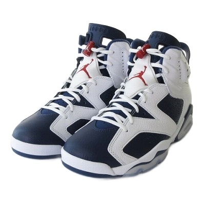 【中古】未使用品 ナイキ NIKE 新品同様 CT8529-164 エアジョーダン6 レトロ AIR JORDAN 6 RETRO オリンピック 26.5cm