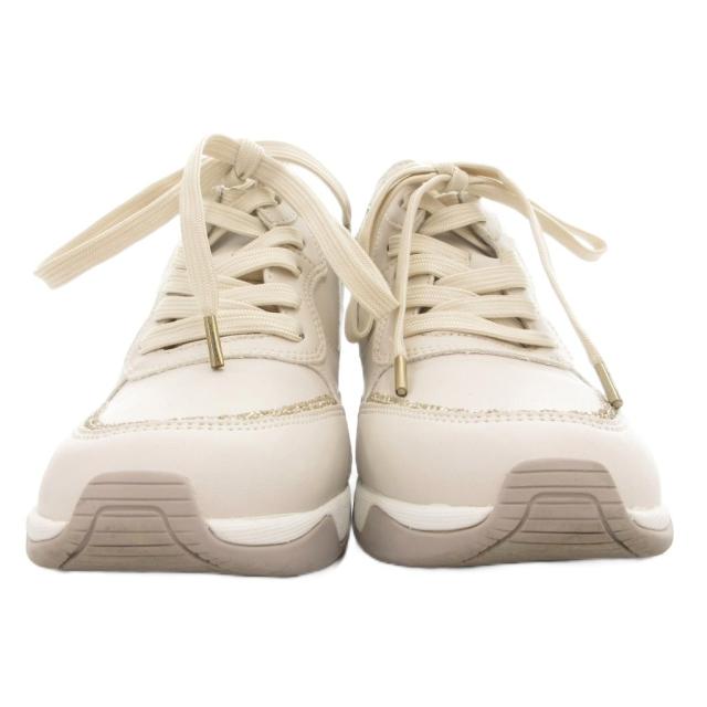 【中古】プラスダイアナ ＋diana ヒールアップスニーカー シューズ 23.5cm 厚底 グリッター ウェッジソール /GV