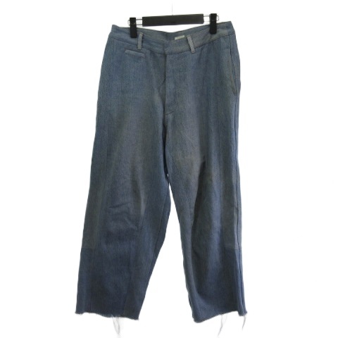 【中古】シーオール SEEALL SAU31 DE602 RECONSTRUTED SUPER BUGGY SLACKS DENIM 再構築 デニムパンツ ジーンズ ブルー 2 レディース