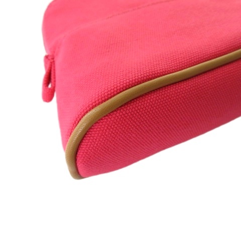 中古】未使用品 エルメス HERMES ボリードポーチ ミニミニ コットン