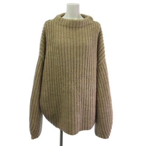 【中古】トゥデイフル TODAYFUL Oversize Braid Knit オーバーサイズブレードニット セーター ローゲージ ベージュ F レディース