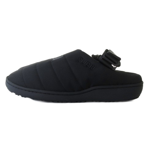 【中古】未使用品 スブ SUBU × ワインドアンドシー WIND AND SEA サンダル シューズ 冬用 ブラック 1 約24〜25.5cm