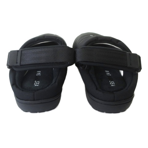 【中古】未使用品 スブ SUBU × ワインドアンドシー WIND AND SEA サンダル シューズ 冬用 ブラック 1 約24〜25.5cm