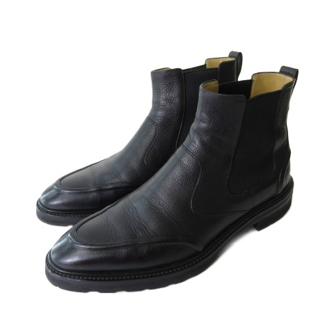 【中古】バリー BALLY ブーツ サイドゴア シューズ レザー ブラック 黒 7.5 E 26cm レディース