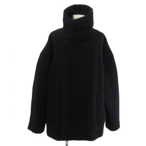 【中古】トゥデイフル TODAYFUL 25AW Standcollar Boucle Jacket ブークレ コート ジャケット 黒 ブラック 12520002 36 レディース