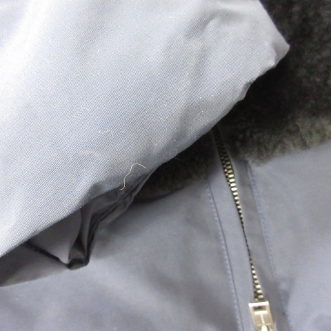 【中古】マルニ MARNI ダウンコート ラムファー切替 ジップアップ ネイビー 紺 40  レディース_7