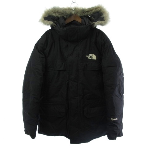 【中古】ザノースフェイス THE NORTH FACE ND01358 ダウンジャケット コート フーデッド 2WAY 黒 ブラック L ■GY28 メンズ