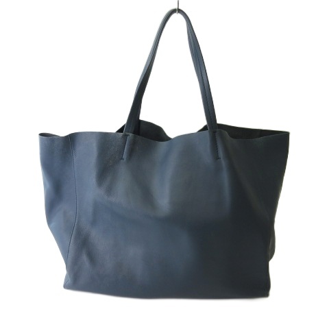 【中古】セリーヌ CELINE ホリゾンタルカバ トートバッグ ラージトート ショルダーバッグ ブルー メンズ_1