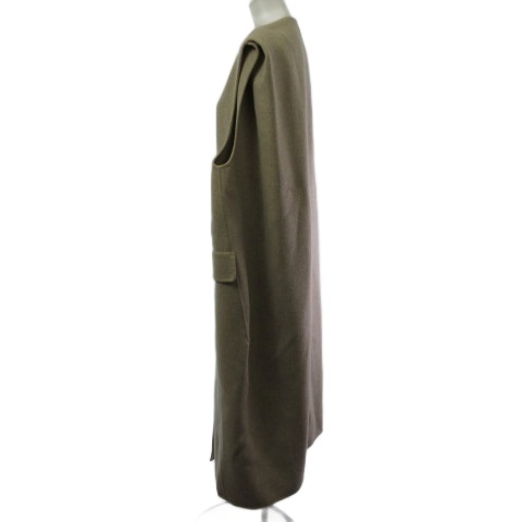 【中古】ローヘン LOHEN LH22A-JK032 バックタックロングリバージレ ロングベスト ベージュ F  レディース_1