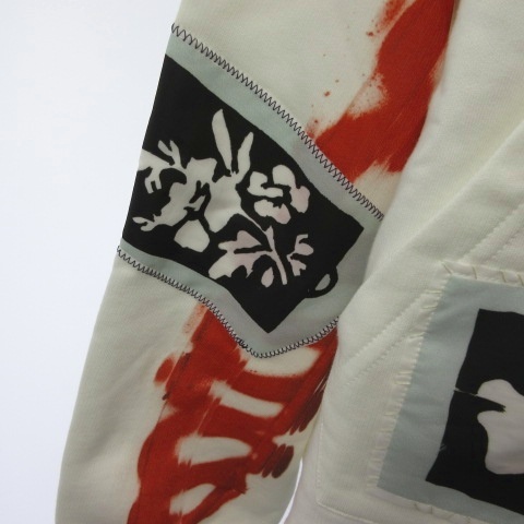 【中古】マルニ MARNI FLJE0233P0 USCY40 パーカー フーディ プルオーバー 花柄 プリント 白 ホワイト 38 レディース