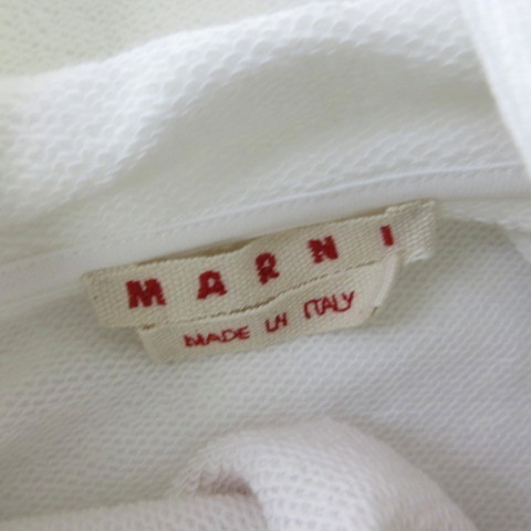【中古】マルニ MARNI FLJE0233P0 USCY40 パーカー フーディ プルオーバー 花柄 プリント 白 ホワイト 38 レディース