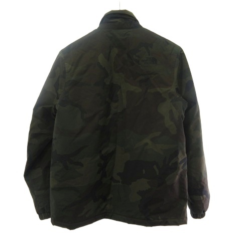 【中古】ザノースフェイス THE NORTH FACE NY81605R INSULATION COACH JACKET 中綿 コーチジャケット カモフラ 迷彩柄 カーキ S メンズ_1