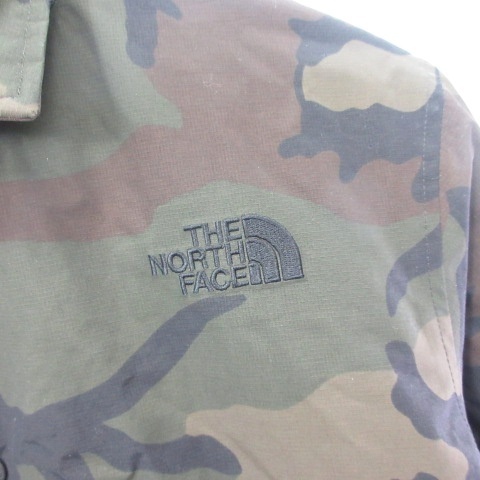 【中古】ザノースフェイス THE NORTH FACE NY81605R INSULATION COACH JACKET 中綿 コーチジャケット カモフラ 迷彩柄 カーキ S メンズ_2