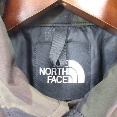 【中古】ザノースフェイス THE NORTH FACE NY81605R INSULATION COACH JACKET 中綿 コーチジャケット カモフラ 迷彩柄 カーキ S メンズ_3