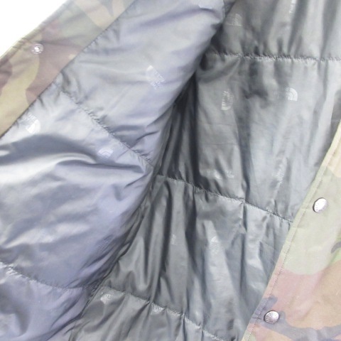 【中古】ザノースフェイス THE NORTH FACE NY81605R INSULATION COACH JACKET 中綿 コーチジャケット カモフラ 迷彩柄 カーキ S メンズ_4
