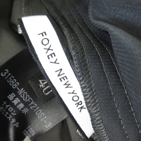 【中古】フォクシーニューヨーク FOXEY NEW YORK チュチュスカート チュールレース ボリューム 膝丈 グレー 40 レディース_4