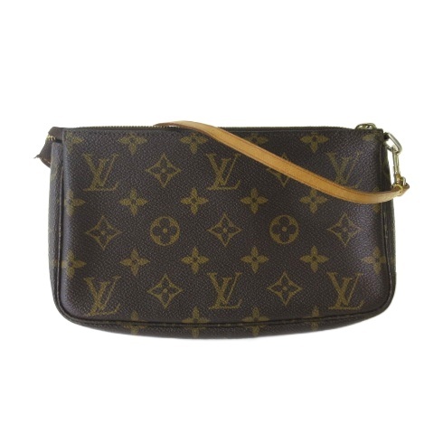 【中古】ルイヴィトン LOUIS VUITTON M51980 モノグラム ポシェットアクセソワ−ル ポーチ ハンドバッグ ブラウン ☆AA★ レディース