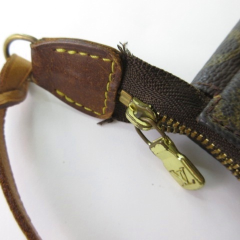 【中古】ルイヴィトン LOUIS VUITTON M51980 モノグラム ポシェットアクセソワ−ル ポーチ ハンドバッグ ブラウン ☆AA★ レディース_3