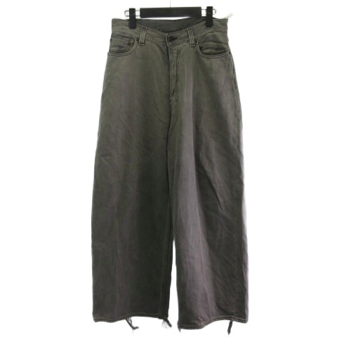 【中古】アクネ ストゥディオズ Acne Studios デニムパンツ ジーンズ ルーズ B00351 ボタンフライ グレー 44 ■GY28 ☆AA★