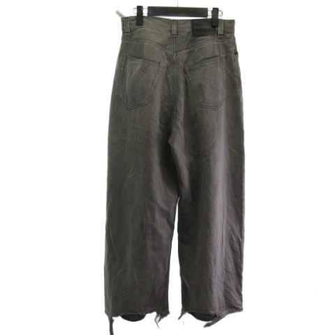 【中古】アクネ ストゥディオズ Acne Studios デニムパンツ ジーンズ ルーズ B00351 ボタンフライ グレー 44 ■GY28 ☆AA★_1