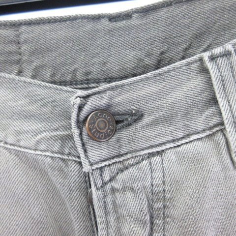 【中古】アクネ ストゥディオズ Acne Studios デニムパンツ ジーンズ ルーズ B00351 ボタンフライ グレー 44 ■GY28 ☆AA★_2