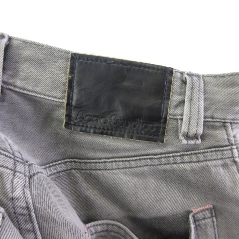 【中古】アクネ ストゥディオズ Acne Studios デニムパンツ ジーンズ ルーズ B00351 ボタンフライ グレー 44 ■GY28 ☆AA★_5