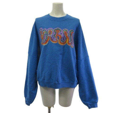 【中古】マルニ MARNI flaminia veronesi スウェット トレーナー プルオーバー  ブルー 38  レディース