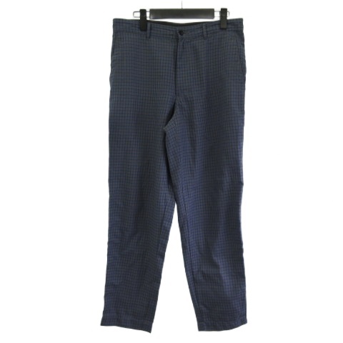 【中古】コムデギャルソンコムデギャルソン COMME des GARCONS COMME des GARCONS テーパード チェック グレー ブルー M レディース
