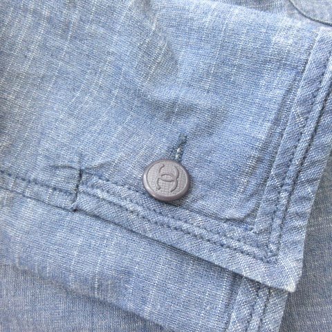 【中古】シャネル CHANEL P21187V12277 コットン ジャケット ココマーク ブルー 40  レディース_5