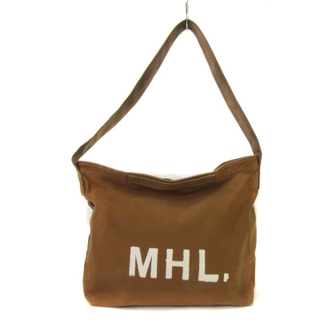 中古 Mhl トートバッグ ショルダー 2way キャンバス ロゴ 茶 ブラウン系 Sm 鞄 メンズ レディースの通販はau Pay マーケット ブランド古着のベクトル