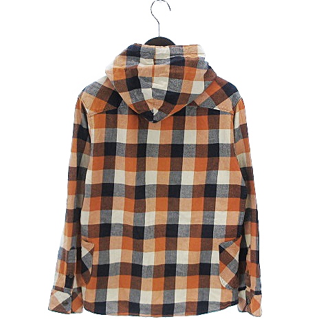 中古 ハイベック Hibeck シャツ カジュアル 長袖 フード コットン 微起毛 チェック オレンジ 濃紺 ベージュ 2の通販はau Pay マーケット ブランド古着のベクトル