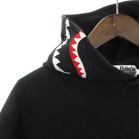 中古】アベイシングエイプ A BATHING APE WGM シャークパーカー プル