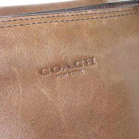 中古】コーチ COACH メトロポリタン トートバッグ レザー ロゴ 刻印